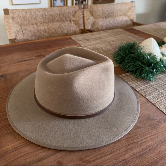 NWT WILL + BEAR Calloway Fawn Felt Fedora Hat M main image 5